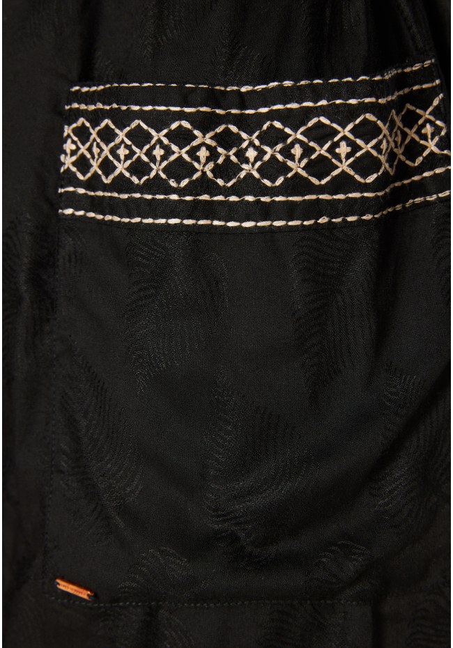 Γυναικείο κοντό kimono σε ζακάρ ύφανση