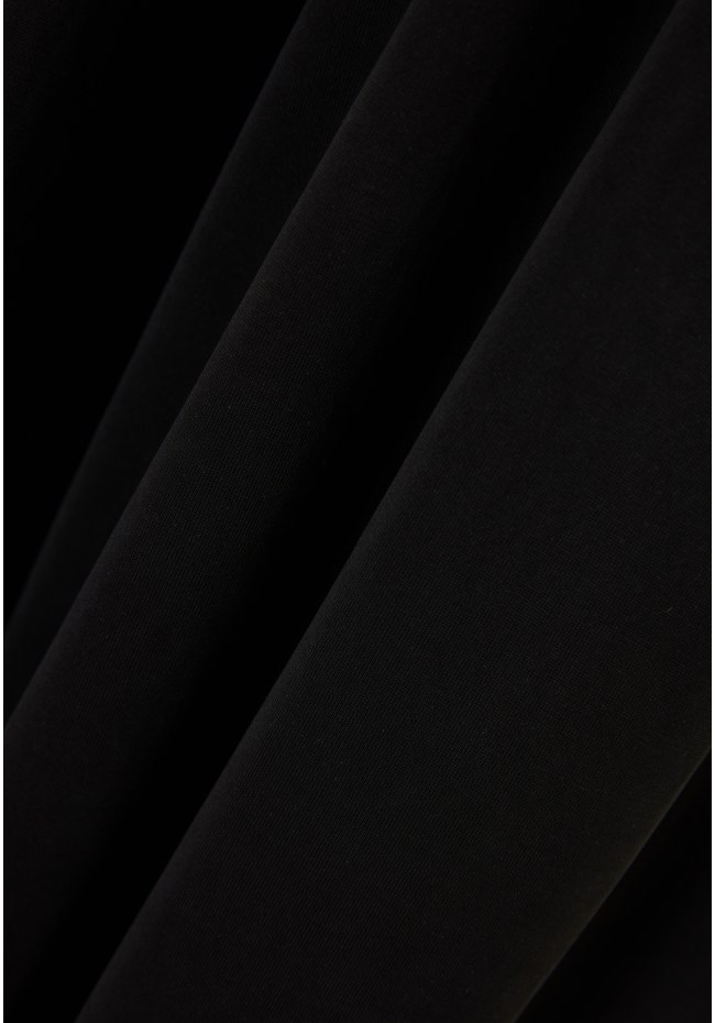 Loose fit παντελόνα με ελαστική μέση και ζώνη