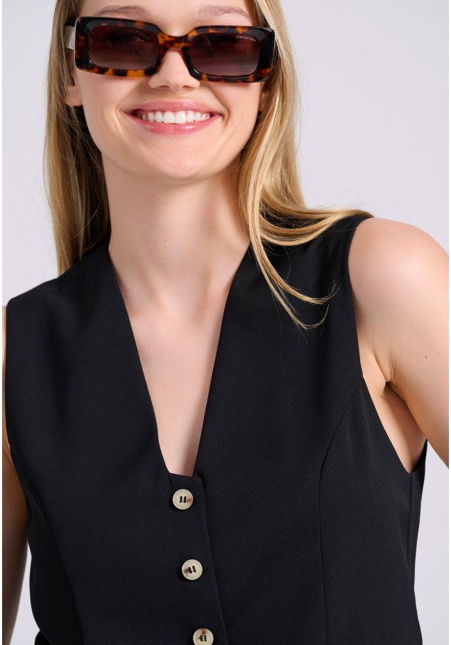 Γυναικείο cropped γιλέκο