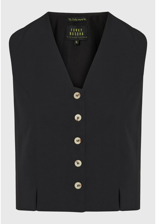 Γυναικείο cropped γιλέκο