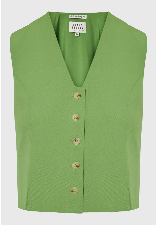 Γυναικείο cropped γιλέκο