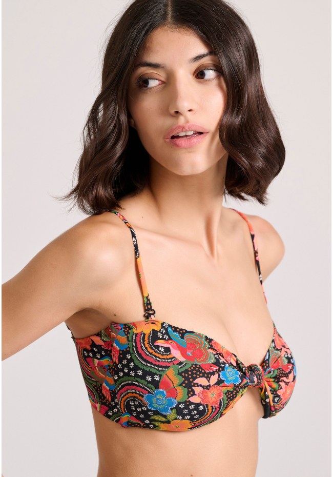Μπικίνι τοπ με all over τύπωμα