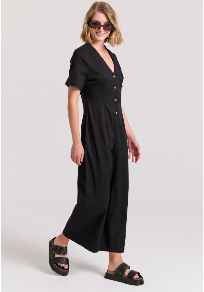 Wide leg fit ολόσωμη φόρμα από lyocell