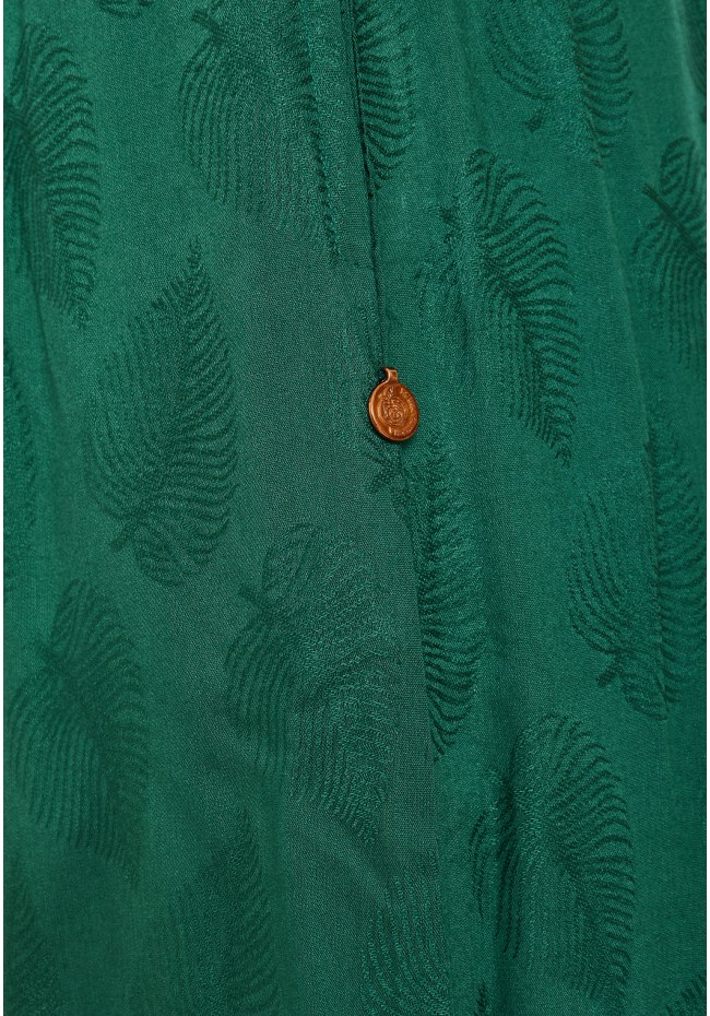 Wide leg fit παντελόνα σε ζακάρ ύφανση