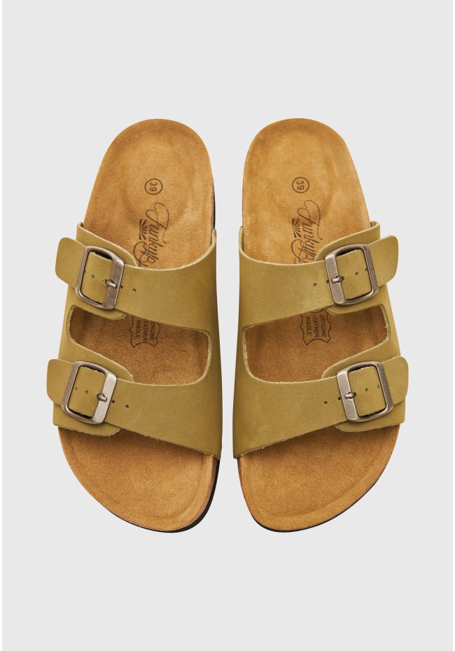 Γυναικεία δερμάτινα σανδάλια