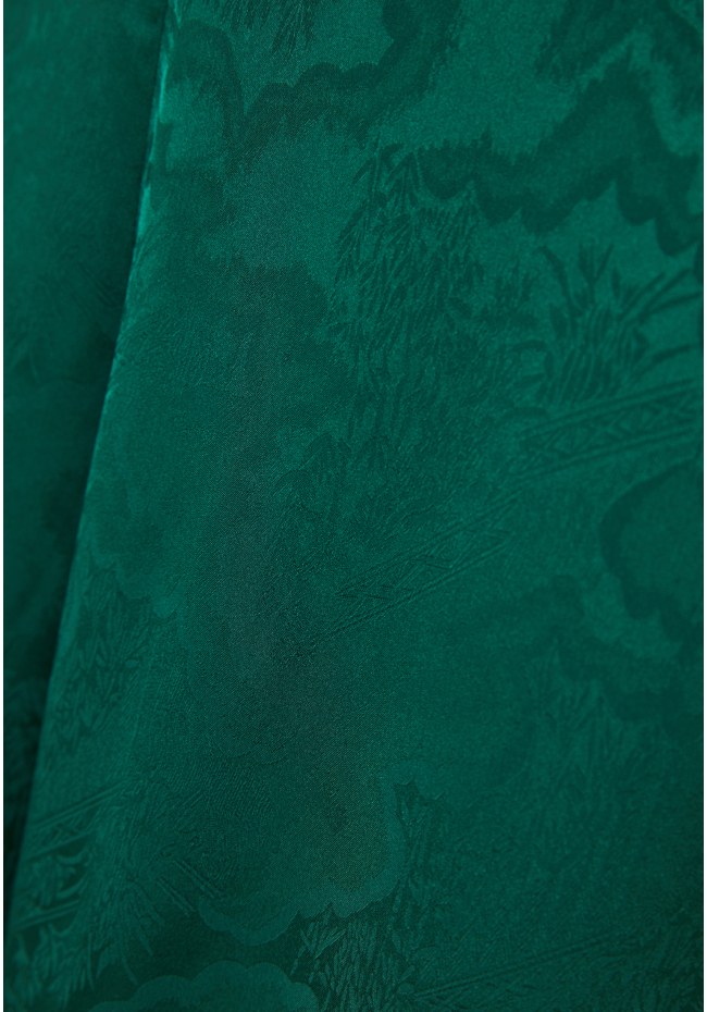 Wide leg παντελόνα με jacquard pattern