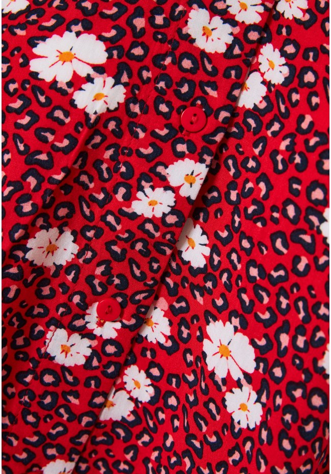Women's all over printed loose fit shirt