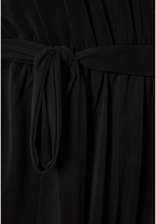 Wrapped jumpsuit shorts with side tie