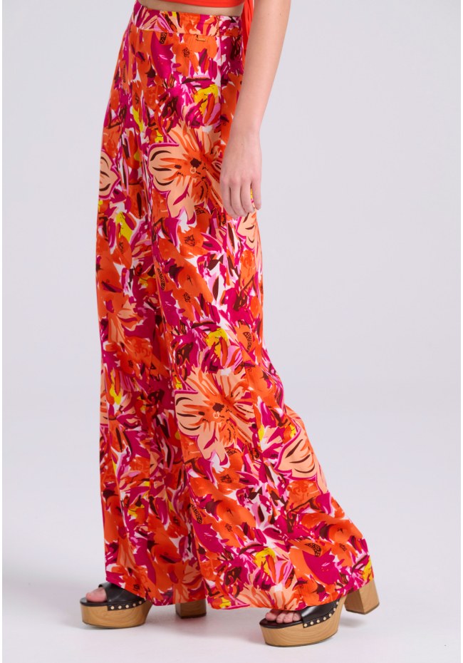 Παντελόνα με exotic τύπωμα από βισκόζη