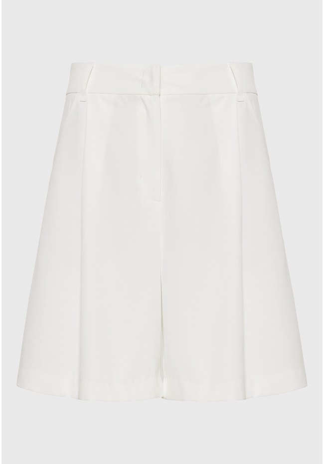 Loose fit σορτς με μονή πιέτα στη μέση