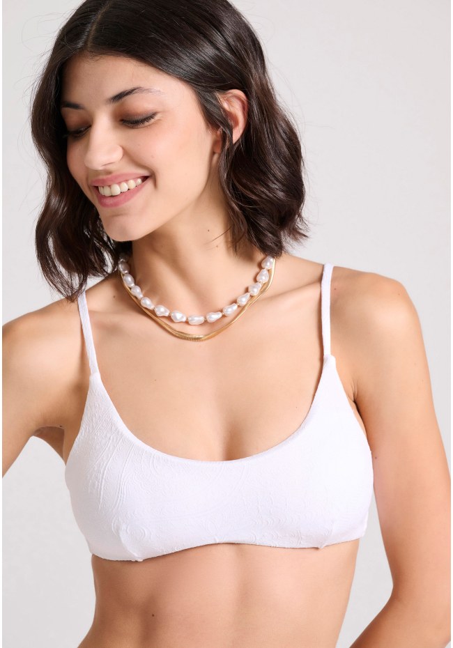 Μπικίνι τοπ μονόχρωμο