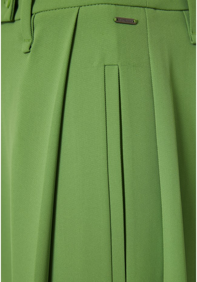 Loose fit cropped παντελόνι με μονή πιέτα