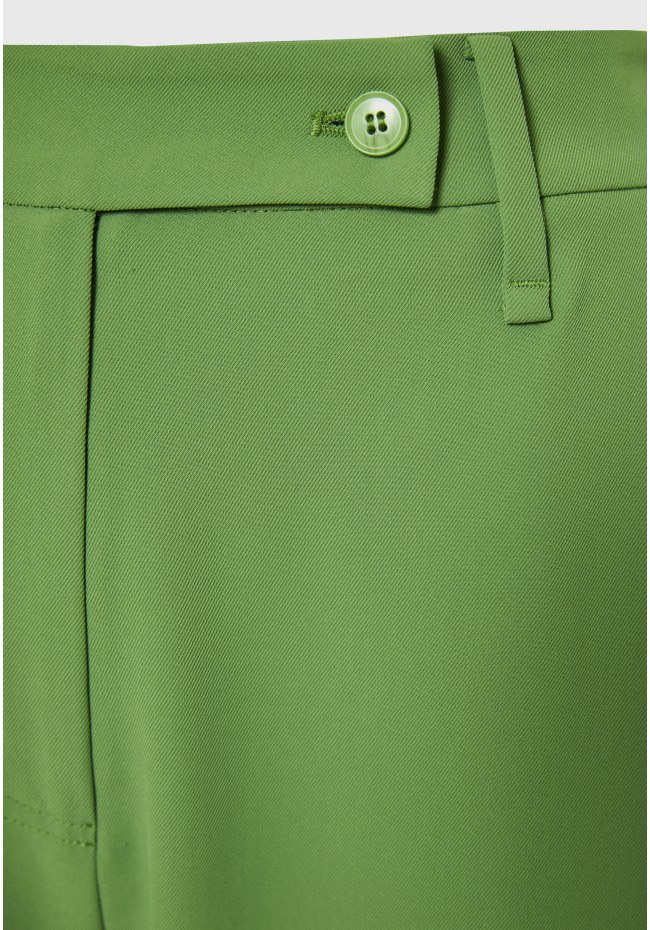 Loose fit cropped παντελόνι με μονή πιέτα