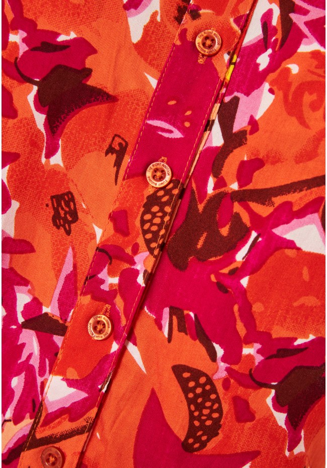 Αμάνικο πουκάμισο με exotic τύπωμα από βισκόζη