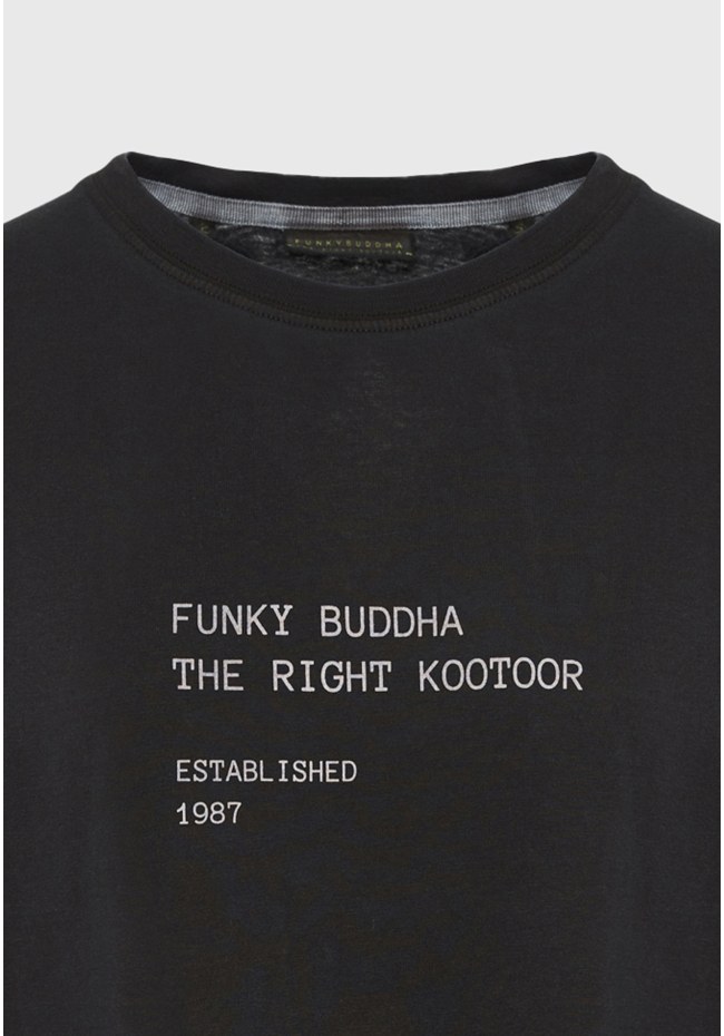 Loose fit t-shirt με text artwork τύπωμα στην πλάτη