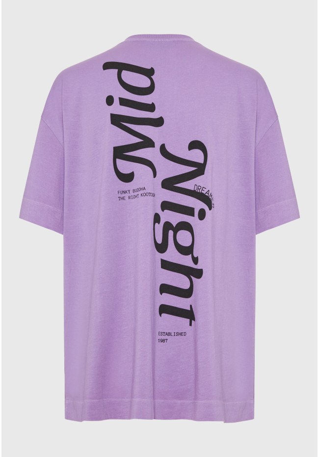 Loose fit t-shirt με text artwork τύπωμα στην πλάτη