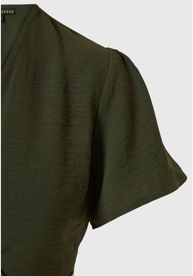 Cropped top με cut out λεπτομέρειες