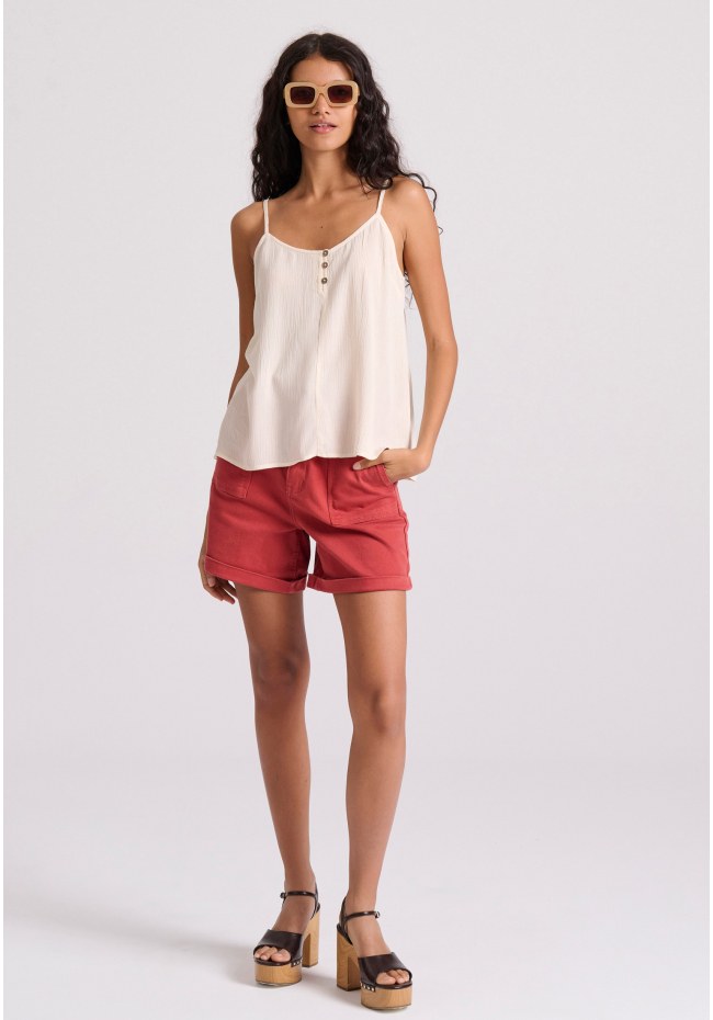 Γυναικείο shell top από βισκόζη