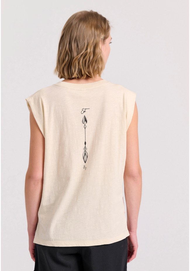 Loose fit t-shirt με τύπωμα σε boho look