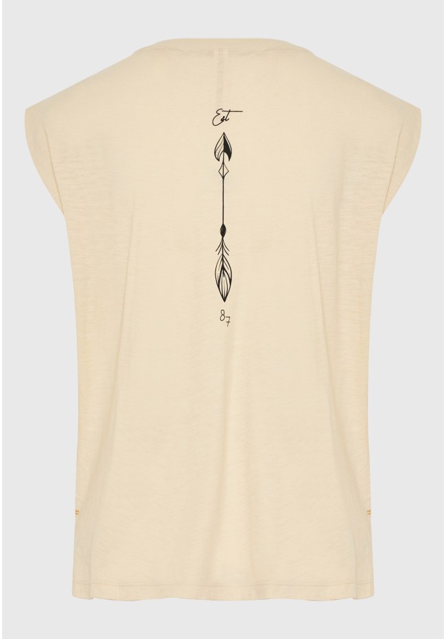 Loose fit t-shirt με τύπωμα σε boho look