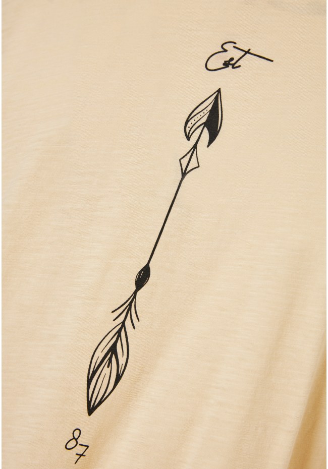 Loose fit t-shirt με τύπωμα σε boho look