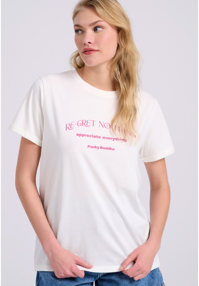 Organic cotton t-shirt with print on the back