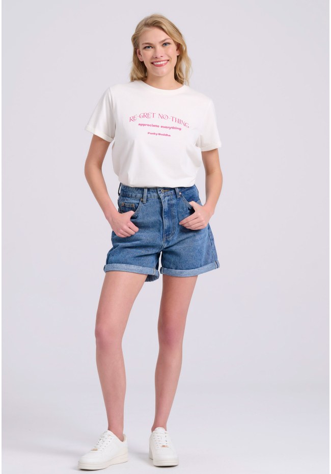Organic cotton t-shirt with print on the back