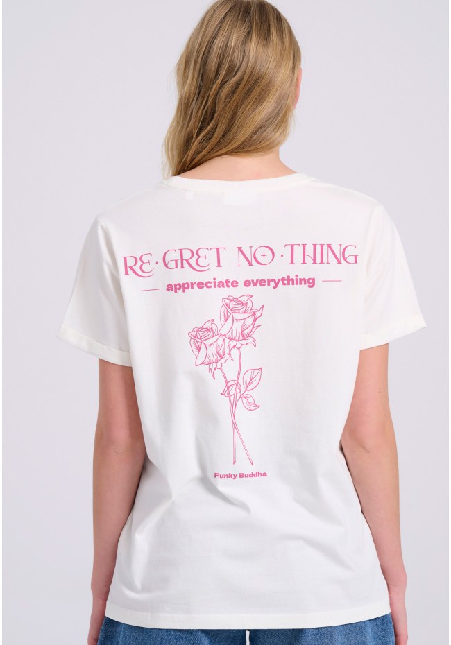 Organic cotton t-shirt with print on the back