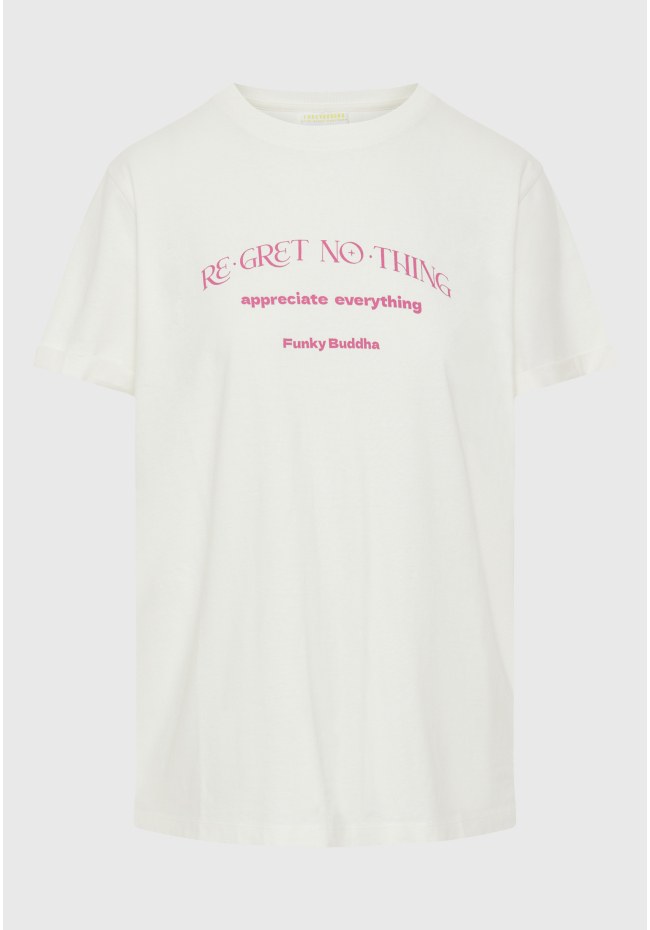Organic cotton t-shirt with print on the back