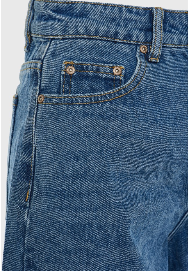 Women's jeans shorts with revere
