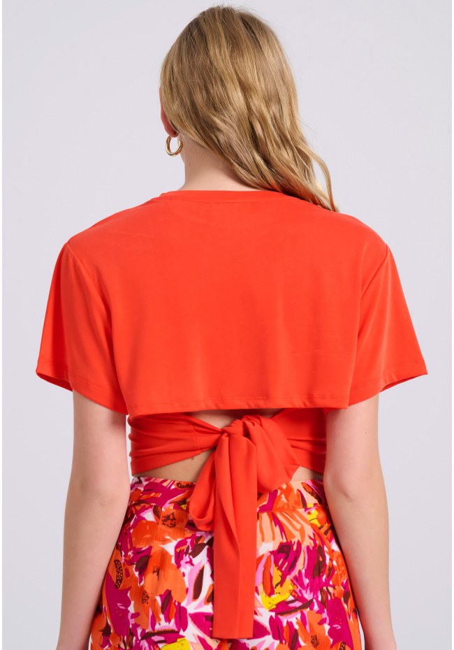 Women's t-shirt with back tie