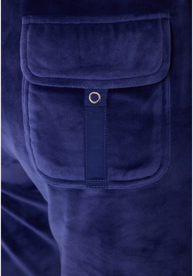 Women's flare fit joggers in velour fabric