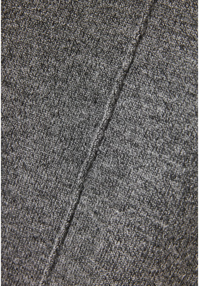 Relaxed fit μίντι πλεκτό φόρεμα με πλαϊνά σκισίματα