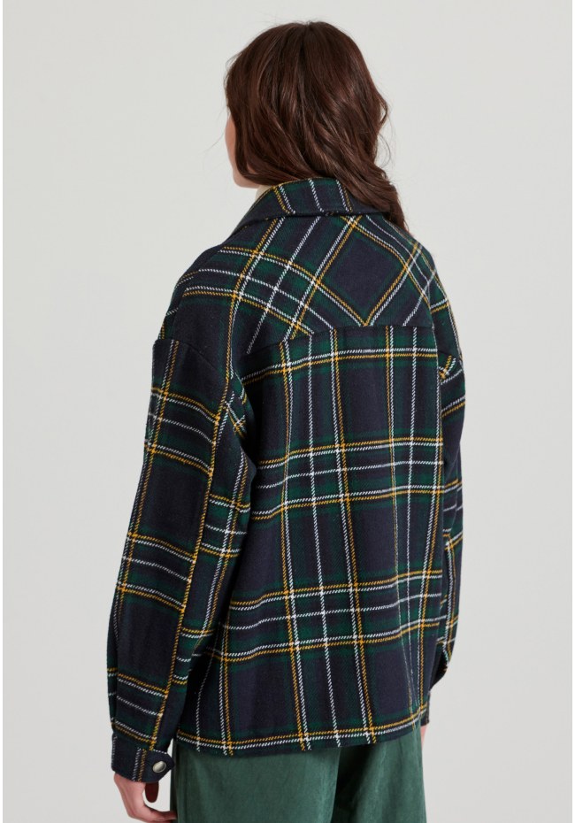 Flannel καρό πουκάμισο με τσέπες στο στήθος