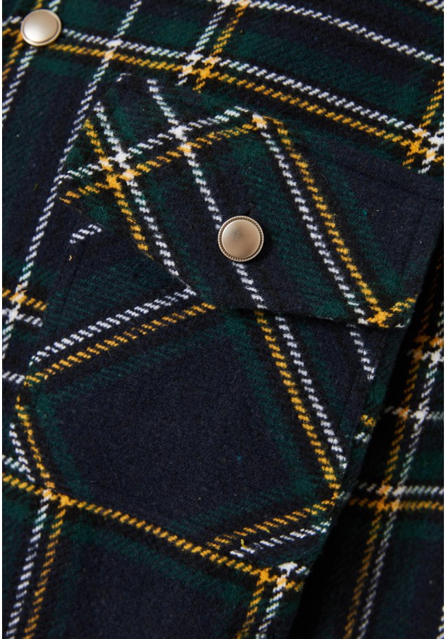 Flannel καρό πουκάμισο με τσέπες στο στήθος