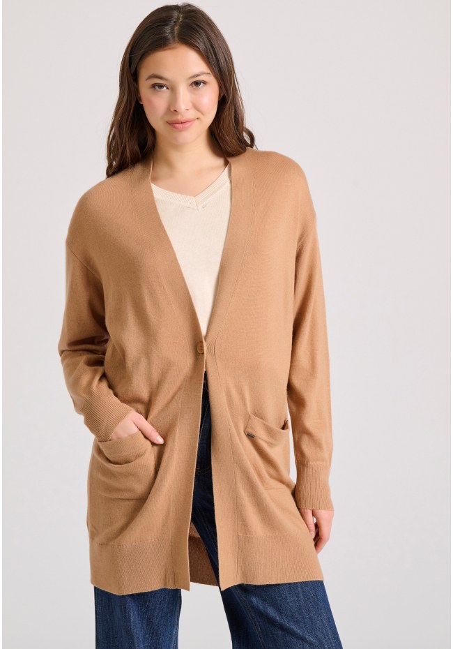 Cashmere blend knitted cardigan