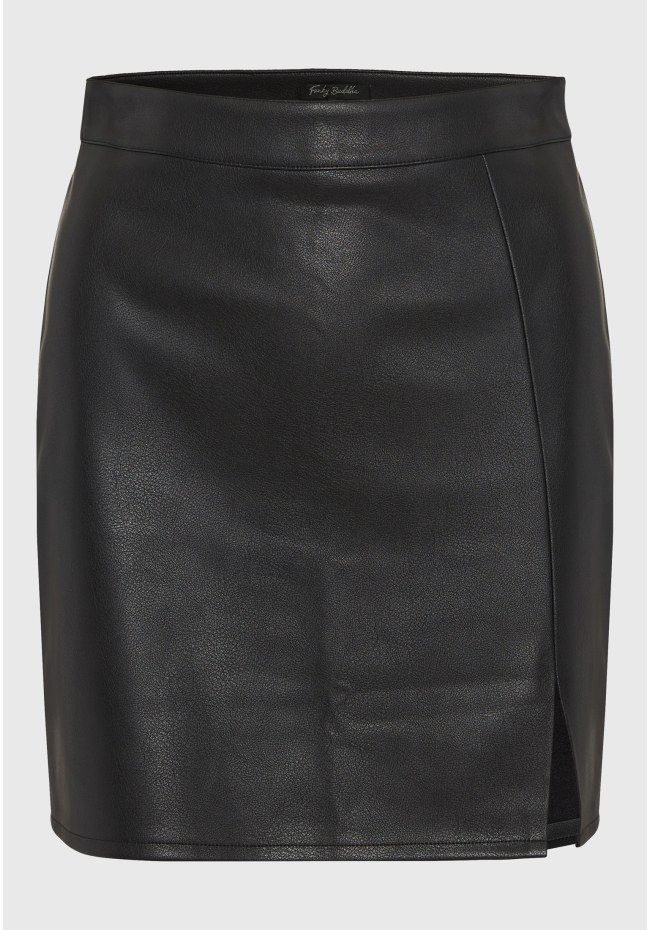Mini φούστα από οικολογικό δέρμα (PU)