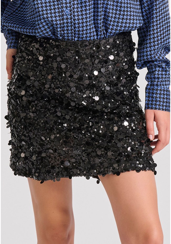 Sequin mini skirt