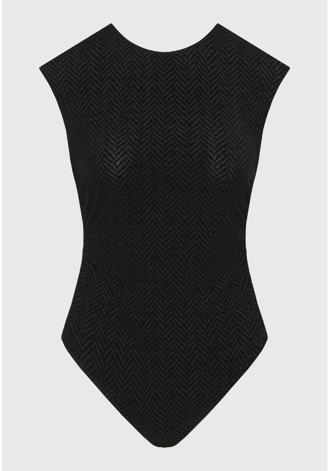 Κορμάκι σε βελουτέ ύφασμα με pattern