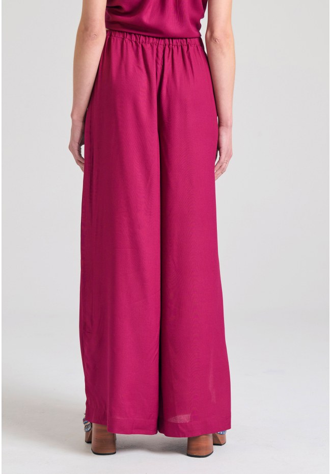 Loose fit παντελόνα από βισκόζη