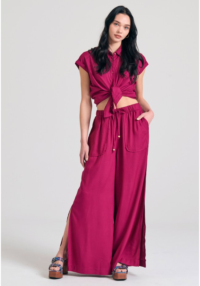 Γυναικείο loose fit πουκάμισο από βισκόζη