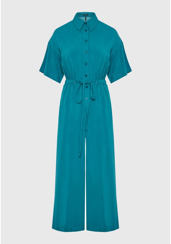 Loose fit jumpsuit with tie knot