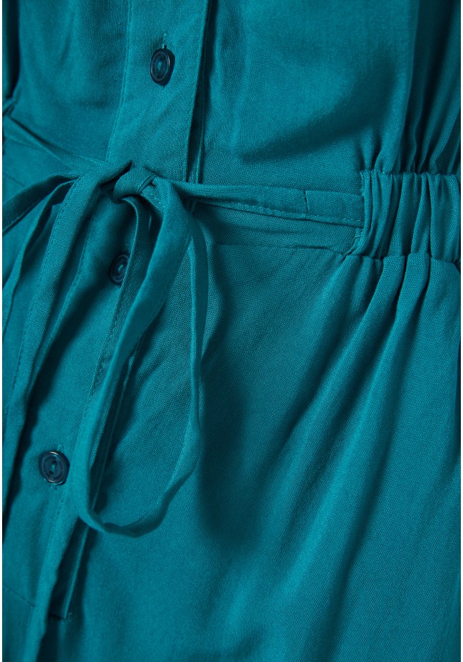 Loose fit jumpsuit with tie knot