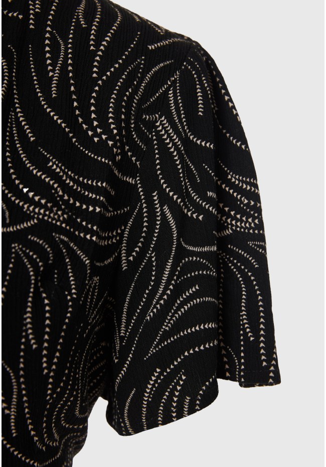 Cropped κρουαζέ τοπ από τεχνητό μετάξι