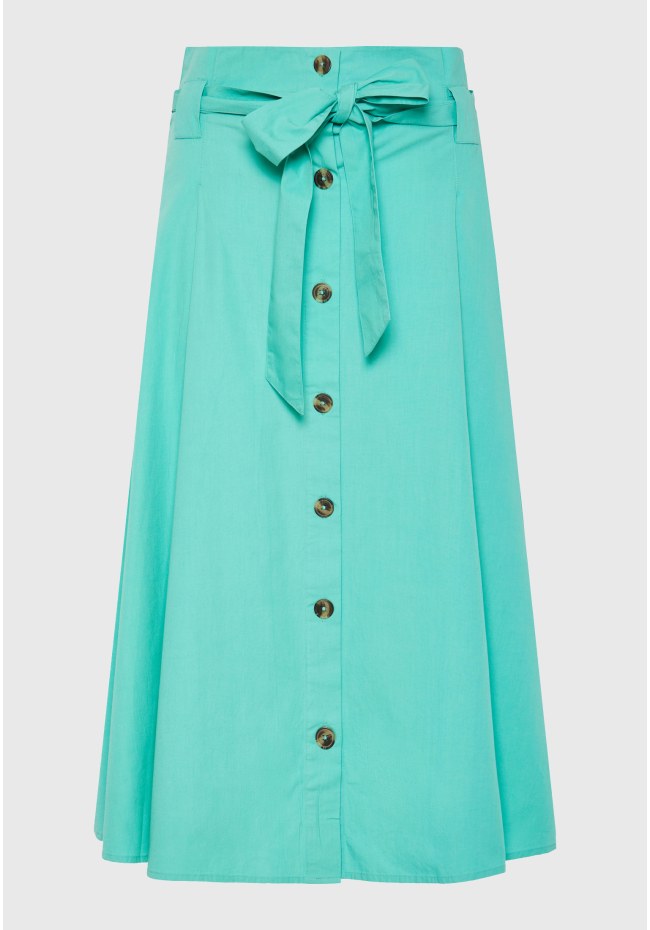 Relaxed fit μίντι φούστα με πιέτες