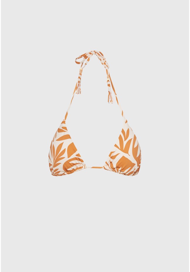 Halter neck εμπριμέ μπικίνι τοπ