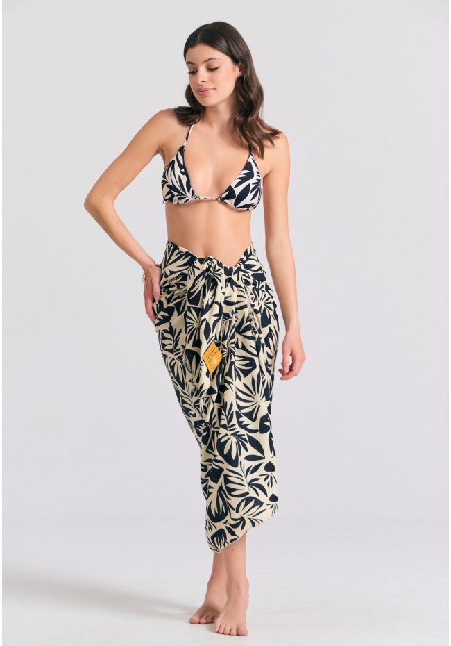 Halter neck εμπριμέ μπικίνι τοπ