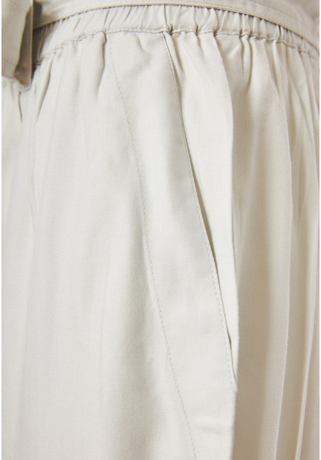 Lyocell jumpsuit with belt