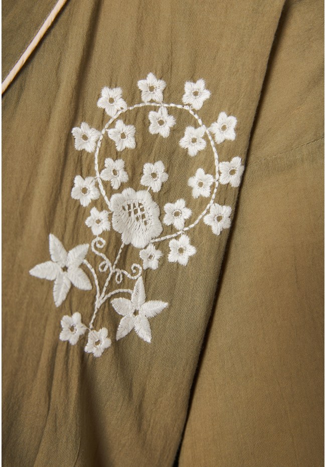 Γυναικείο kimono με κέντημα και βολάν