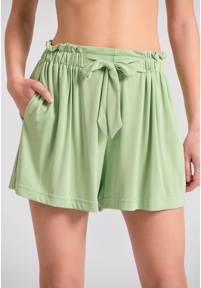Loose fit σορτς με δέσιμο μπροστά